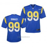 Camiseta NFL Game Nino Los Angeles Rams Aaron Donald 2020 Azul