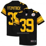 Camiseta NFL Game Nino Pittsburgh Steelers Minkah Fitzpatrick Negro Color Rush