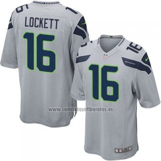 Camiseta NFL Game Nino Seattle Seahawks Lockett Gris