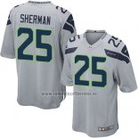 Camiseta NFL Game Nino Seattle Seahawks Sherman Gris