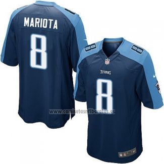 Camiseta NFL Game Nino Tennessee Titans Mariota Azul Oscuro