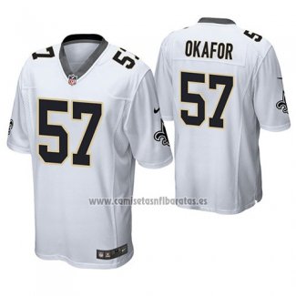 Camiseta NFL Game Saints Alex Okafor Blanco