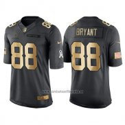 Camiseta NFL Gold Anthracite Dallas Cowboys Bryant Salute To Service 2016 Negro