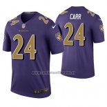 Camiseta NFL Legend Baltimore Ravens Brandon Carr Violeta Color Rush