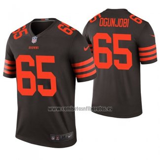 Camiseta NFL Legend Cleveland Browns Larry Ogunjobi Color Rush Marron