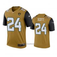 Camiseta NFL Legend Jacksonville Jaguars Josiah Scott Oro Color Rush