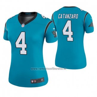 Camiseta NFL Legend Mujer Carolina Panthers Chandler Catanzaro Azul Color Rush