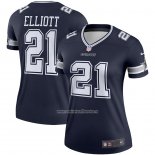 Camiseta NFL Legend Mujer Dallas Cowboys Ezekiel Elliott Azul