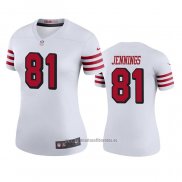 Camiseta NFL Legend Mujer San Francisco 49ers Jauan Jennings Blanco Color Rush