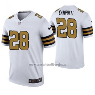 Camiseta NFL Legend New Orleans Saints Christian Campbell Blanco Color Rush