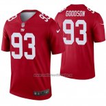 Camiseta NFL Legend New York Giants 93 B.j. Goodson Inverted Rojo