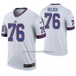 Camiseta NFL Legend New York Giants Nate Solder Blanco Color Rush