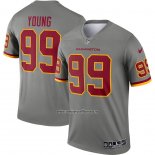 Camiseta NFL Legend Washington Commanders Chase Young Inverted Gris