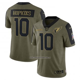 Camiseta NFL Limited Arizona Cardinals Deandre Hopkins 2021 Salute To Service Verde