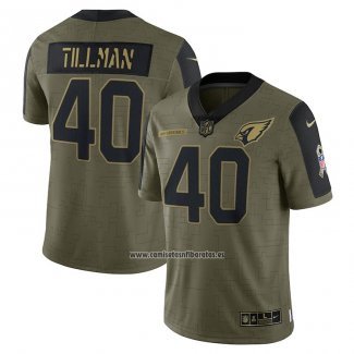 Camiseta NFL Limited Arizona Cardinals Pat Tillman 2021 Salute To Service Retired Verde
