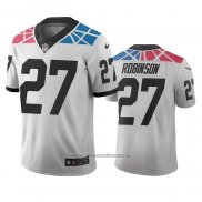 Camiseta NFL Limited Carolina Panthers Kenny Robinson Ciudad Edition Blanco
