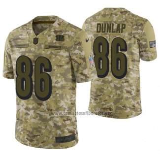 Camiseta NFL Limited Cincinnati Bengals Carlos Dunlap 2018 Salute To Service Camuflaje