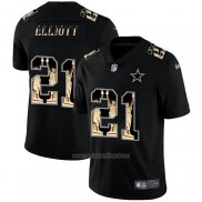 Camiseta NFL Limited Dallas Cowboys Elliott Statue of Liberty Fashion Negro