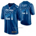 Camiseta NFL Limited Dallas Cowboys Ezekiel Elliott 2019 Pro Bowl Azul