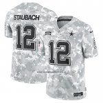 Camiseta NFL Limited Dallas Cowboys Roger Staubach 2024 Salute To Service Retired Gris