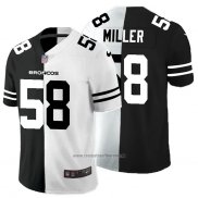 Camiseta NFL Limited Denver Broncos Miller Black White Split