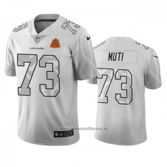 Camiseta NFL Limited Denver Broncos Netane Muti Ciudad Edition Blanco