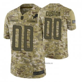 Camiseta NFL Limited Detroit Lions Personalizada Salute To Service Verde