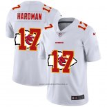 Camiseta NFL Limited Kansas City Chiefs Hardman Logo Dual Overlap Blanco