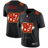 Camiseta NFL Limited Kansas City Chiefs Kelce Logo Dual Overlap Negro