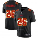 Camiseta NFL Limited Kansas City Chiefs Willams Logo Dual Overlap Negro