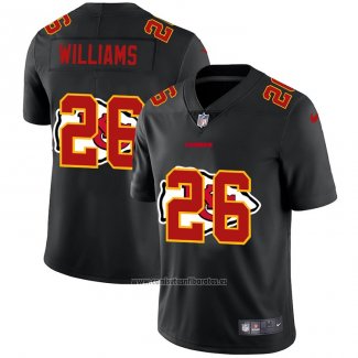 Camiseta NFL Limited Kansas City Chiefs Willams Logo Dual Overlap Negro