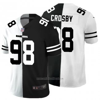 Camiseta NFL Limited Las Vegas Raiders Crosby White Black Split