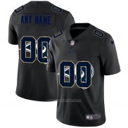 Camiseta NFL Limited Los Angeles Rams Personalizada Logo Dual Overlap Negro