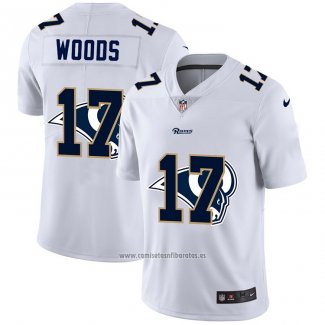 Camiseta NFL Limited Los Angeles Rams Woods Logo Dual Overlap Blanco