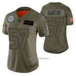 Camiseta NFL Limited Mujer Seattle Seahawks Cody Barton 2019 Salute To Service Verde