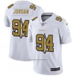 Camiseta NFL Limited New Orleans Saints Jordan Logo Dual Overlap Blanco