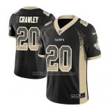 Camiseta NFL Limited New Orleans Saints Ken Crawley Saints Negro 2018 Rush Drift Fashion