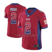 Camiseta NFL Limited New York Giants Aldrick Rosas Rojo 2018 Rush Drift Fashion