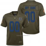Camiseta NFL Limited Nino Indianapolis Colts Personalizada Salute To Service Verde