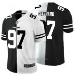 Camiseta NFL Limited Pittsburgh Steelers Heyward Black White Split