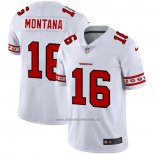 Camiseta NFL Limited San Francisco 49ers Montana Team Logo Fashion Blanco