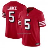 Camiseta NFL Limited San Francisco 49ers Trey Lance Vapor F.U.S.E. Rojo