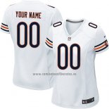 Camiseta NFL Mujer Chicago Bears Personalizada Blanco