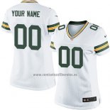 Camiseta NFL Mujer Green Bay Packers Personalizada Blanco