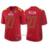 Camiseta NFL Pro Bowl AFC Nelson 2017 Rojo