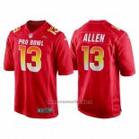 Camiseta NFL Pro Bowl Los Angeles Chargers 13 Keenan Allen AFC 2018 Rojo