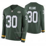 Camiseta NFL Therma Manga Larga Green Bay Packers Jamaal Williams Verde