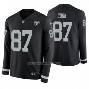 Camiseta NFL Therma Manga Larga Las Vegas Raiders Jared Cook Negro