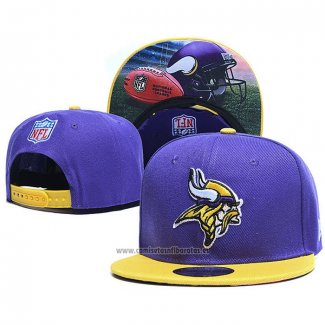 Gorra Minnesota Vikings Amarillo Violeta