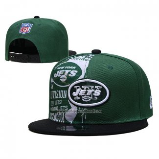 Gorra New York Jets Blanco Negro Verde